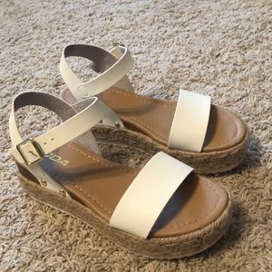 White Platform Sandals